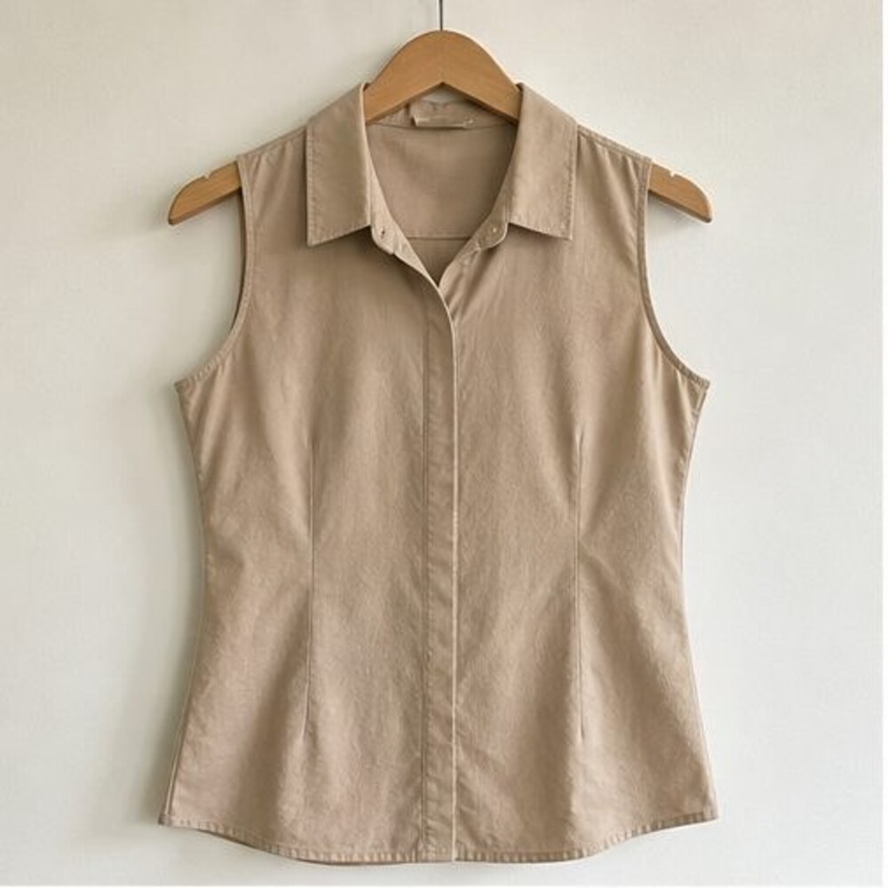 Sand Tie Neck Blouse